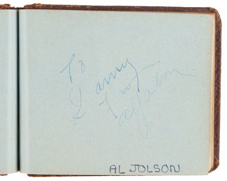 Lot #876 Hollywood Stars (45+) Signed Autograph Album with Jennifer Jones, Claude Rains, and Al Jolson - Image 6