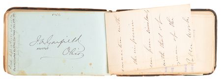 Lot #218 Rutherford B. Hayes, Cabinet, and Congress Signed Autograph Albums, with Garfield, McKinley, Dewey, and Stephens - Image 6