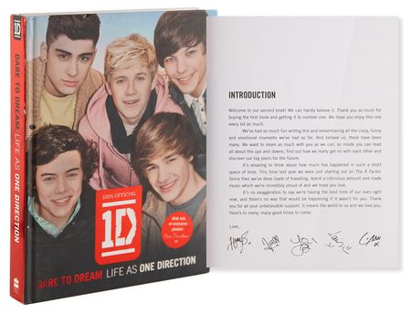 Lot #801 One Direction Signed Book - Dare to Dream - Image 1