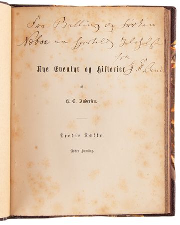 Lot #606 Hans Christian Andersen Signed Book - Nye Eventyr og Historier - Image 4