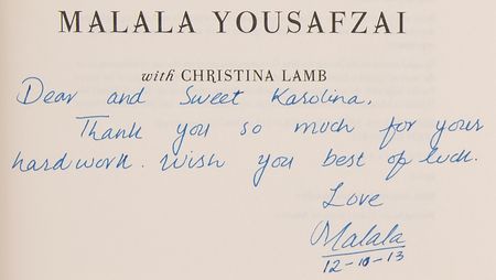 Lot #436 Malala Yousafzai Signed Book - I Am Malala - Image 2