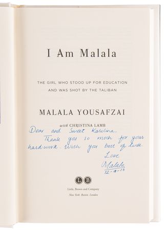 Lot #436 Malala Yousafzai Signed Book - I Am Malala - Image 4