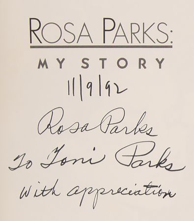 Lot #386 Rosa Parks Signed Book - My Story - Image 2