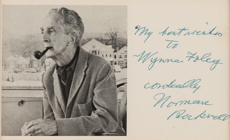 Lot #591 Norman Rockwell Signed Photograph - Image 2