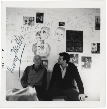 Lot #645 Henry Miller Signed Photograph - Image 1