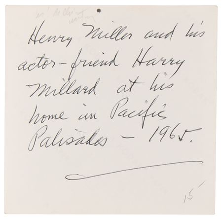 Lot #645 Henry Miller Signed Photograph - Image 2