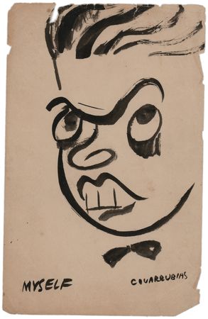 Lot #583 Miguel Covarrubias Signed Sketch