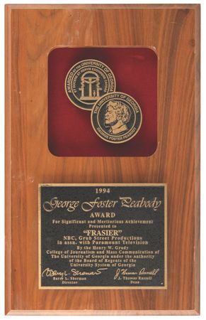 Lot #803 Frasier 1994 Peabody Award