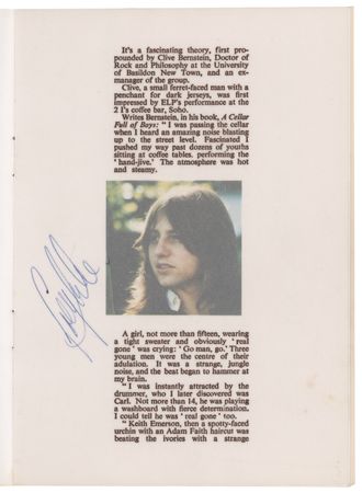 Lot #756 Emerson, Lake, and Palmer Signed Program - Image 2