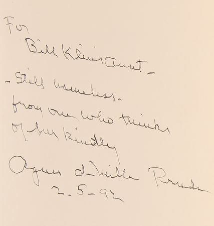 Lot #860 Agnes de Mille Signed Book - Speak To Me, Dance With Me - Image 2