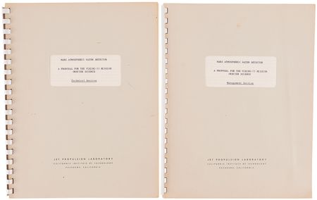 Lot #555 Mars Viking Orbiter Atmospheric Water Detector Proposals - Image 1