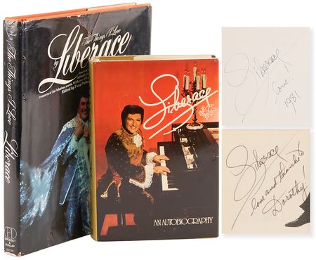 Lot #895 Liberace (2) Signed Books - Image 1