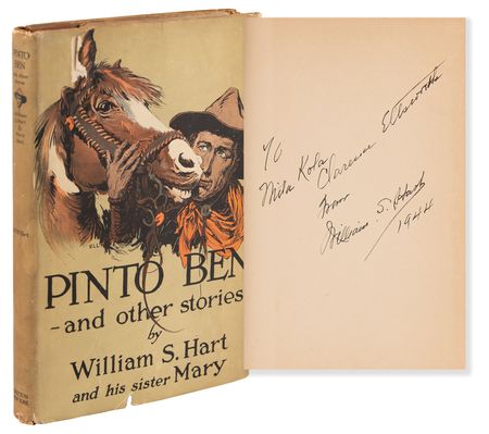 Lot #870 William S. Hart Signed Book - Pinto Ben - Image 1