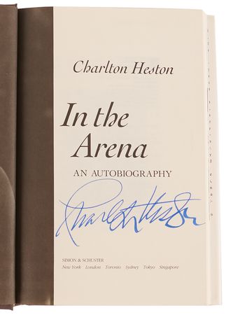 Lot #875 Charlton Heston (2) Signed Books - Image 3