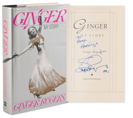 Lot #910 Ginger Rogers Signed Book - Ginger: My Story - Image 1