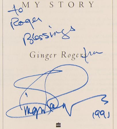 Lot #910 Ginger Rogers Signed Book - Ginger: My Story - Image 2