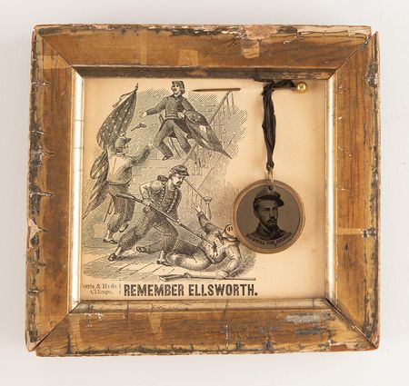 Lot #475 Elmer E. Ellsworth (2) Civil War-Era Souvenirs - 