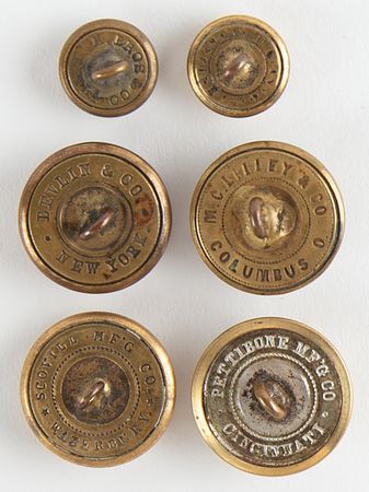 Lot #459 Civil War Collection of (32) State and Militia Uniform Buttons - Image 2