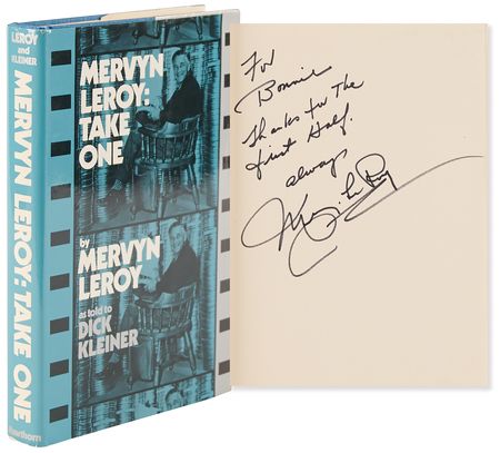 Lot #893 Mervyn Leroy Signed Book - Mervyn Leroy: Take One - Image 1