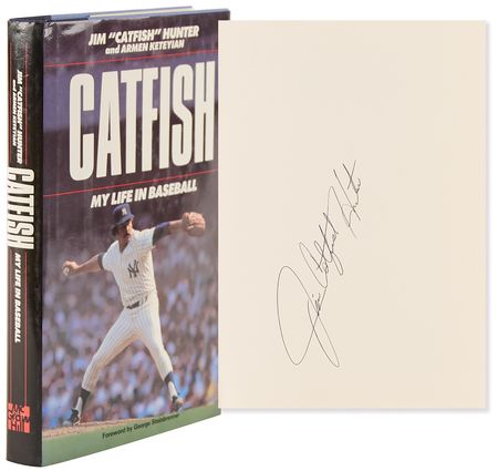 Lot #952 Jim 'Catfish' Hunter Signed Book - Catfish: My Life in Baseball - Image 1