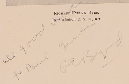 Lot #323 Richard Byrd Signed Book - Little America - Image 2