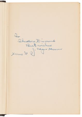 Lot #351 J. Edgar Hoover Signed Book - Attack on Terror - Image 4