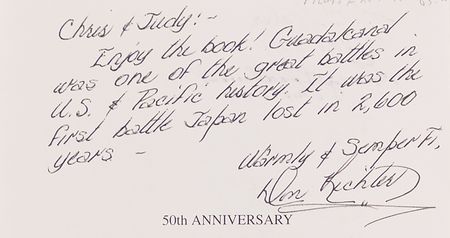 Lot #481 Guadalcanal Signed Book - Where the Sun Stood Still - Image 2