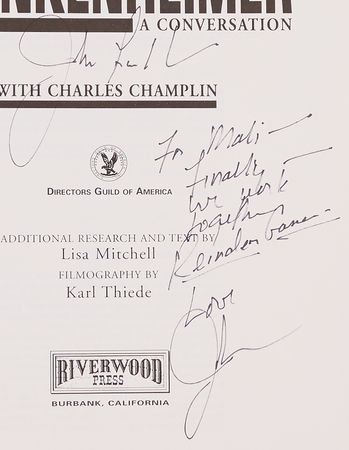 Lot #866 John Frankenheimer Signed Book - A Conversation - Image 2