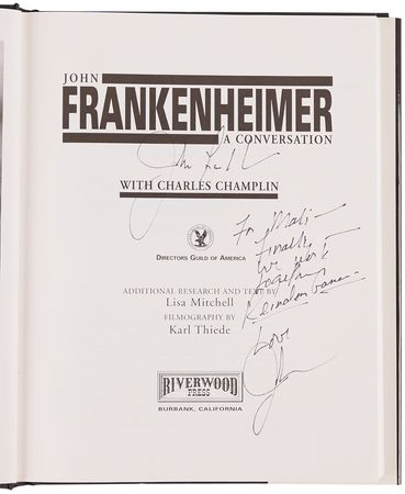 Lot #866 John Frankenheimer Signed Book - A Conversation - Image 4