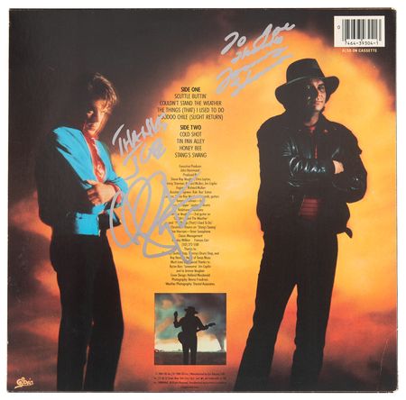 Lot #793 Stevie Ray Vaughan Signed Album - Couldn't Stand The Weather - Image 2