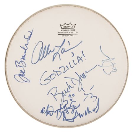 Lot #746 Blue Oyster Cult Signed Drum Head