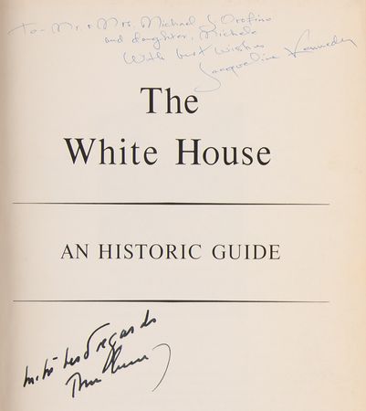 Lot #127 Jacqueline Kennedy Signed Book - The White House: An Historic Guide - Image 2