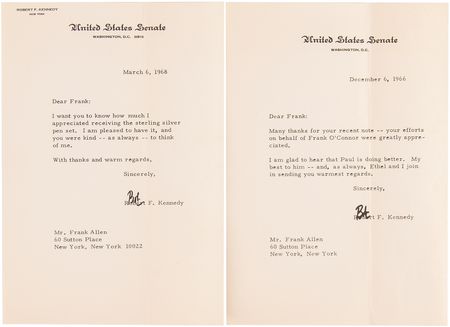 Lot #144 John F. Kennedy: The Legend of John F. Kennedy 'Private Edition' Scrapbook with (2) Typed Letters Signed from Robert F. Kennedy - Image 2