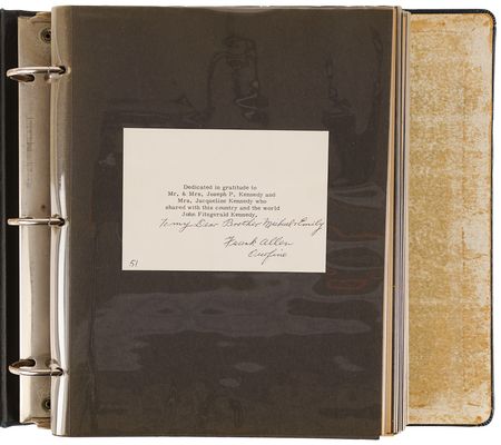 Lot #144 John F. Kennedy: The Legend of John F. Kennedy 'Private Edition' Scrapbook with (2) Typed Letters Signed from Robert F. Kennedy - Image 6