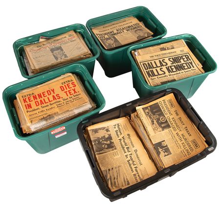 Lot #50 John F. Kennedy Assassination: (950+) Newspapers from November 1963 - Image 8