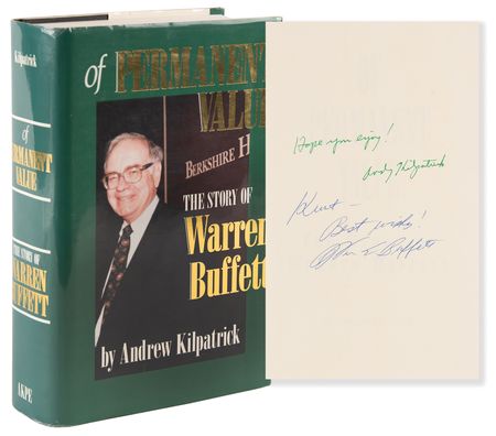 Lot #317 Warren Buffett Signed Book - Of Permanent