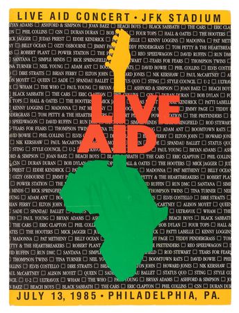 Lot #675 Live Aid USA Multi-Signed (75+) Program with Bob Dylan, Led Zeppelin, Rolling Stones, Black Sabbath, Eric Clapton, Madonna, Tom Petty, and More - Image 13