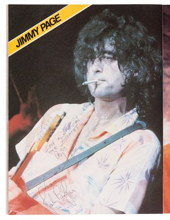 Lot #675 Live Aid USA Multi-Signed (75+) Program with Bob Dylan, Led Zeppelin, Rolling Stones, Black Sabbath, Eric Clapton, Madonna, Tom Petty, and More - Image 9