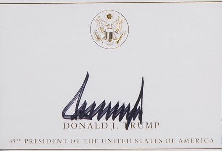 Lot #195 Donald Trump Signature - Image 2