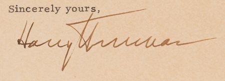 Lot #193 Harry S. Truman Typed Letter Signed - Image 3