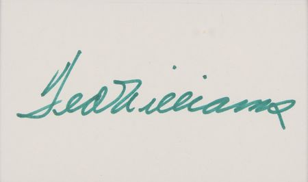 Lot #963 Ted Williams Signature - Image 2