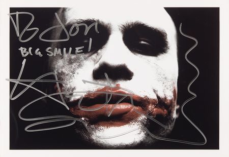Lot #810 Heath Ledger Rare Signed Photograph as