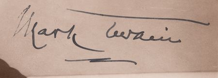 Lot #609 Samuel L. Clemens Signed Photograph as 