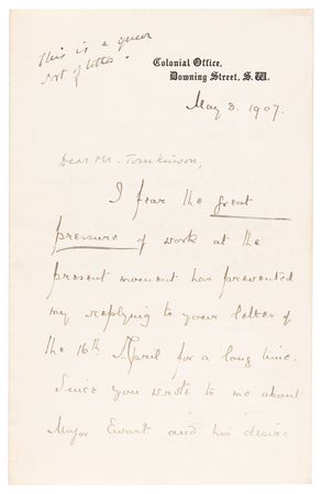 Lot #229 Winston Churchill (2) Signed Items - Autograph Letter and Envelope - 