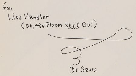 Lot #650 Dr. Seuss Signed Book - Oh, the Places You'll Go! - Image 2