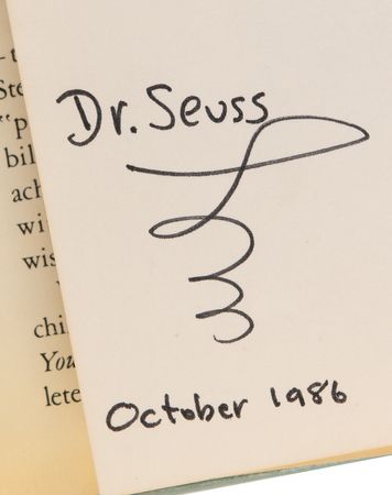 Lot #651 Dr. Seuss Signed Book - You're Only Old Once! - Image 2