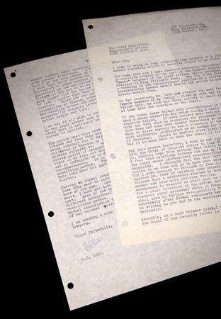 Lot #258 Steve Biko Typed Letter Signed on Police