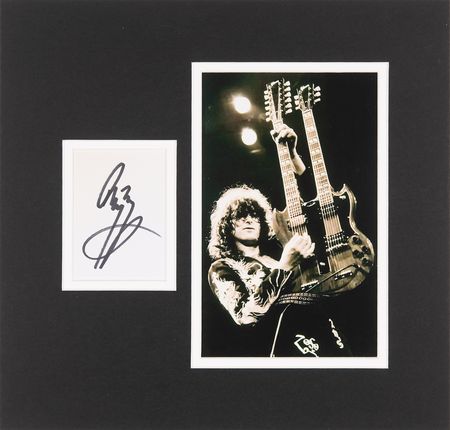 Lot #767 Led Zeppelin: Jimmy Page Signature