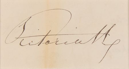 Lot #409 Queen Victoria and Prince Albert Signatures - Image 2