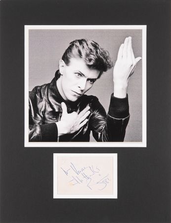 Lot #748 David Bowie Signature - Image 1